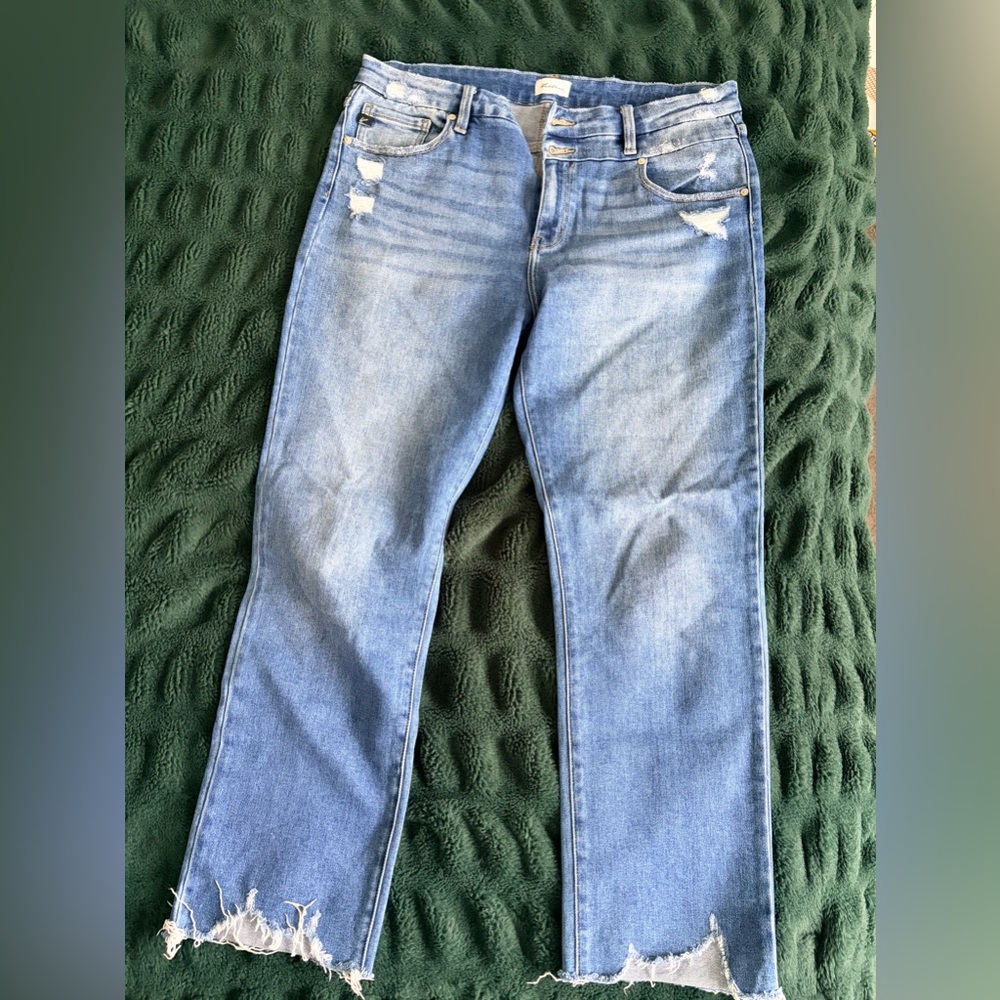 KanCan Light Blue Denim Jeans with Subtle Distress